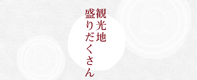 観光地盛りだくさん